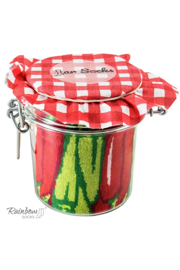 ZOOKSY/RAINBOW SOCKS ZOOKSY/RAINBOW SOCKS Чорапи Rainbow Зеленчуци в буркан Люти чушки Грах с моркови 2 чифта