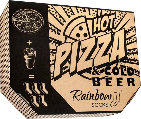ZOOKSY/RAINBOW SOCKS ZOOKSY/RAINBOW SOCKS Комплект Rainbow Socks Pizza & Beer 5 чифта