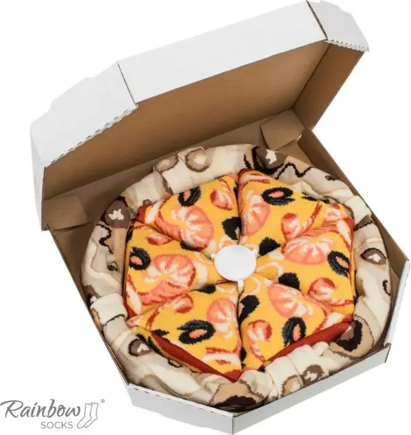 ZOOKSY/RAINBOW SOCKS ZOOKSY/RAINBOW SOCKS Rainbow Socks Pizza 4 чифта морски дарове