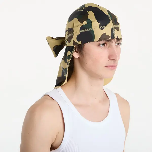 A BATHING APE A BATHING APE 1St Camo Du-Rag M Yellow Universal