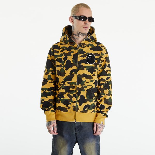 A BATHING APE A BATHING APE 1St Camo Full Zip Hoodie Yellow