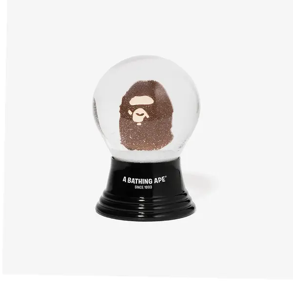A BATHING APE A BATHING APE Ape Head Snow Globe Brown Universal