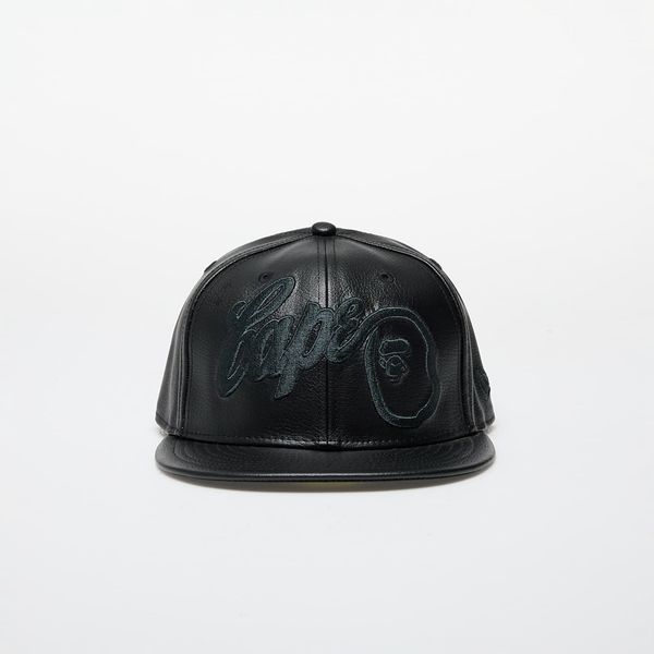 A BATHING APE A BATHING APE x New Era 59Fifty Leather Cap M Black M