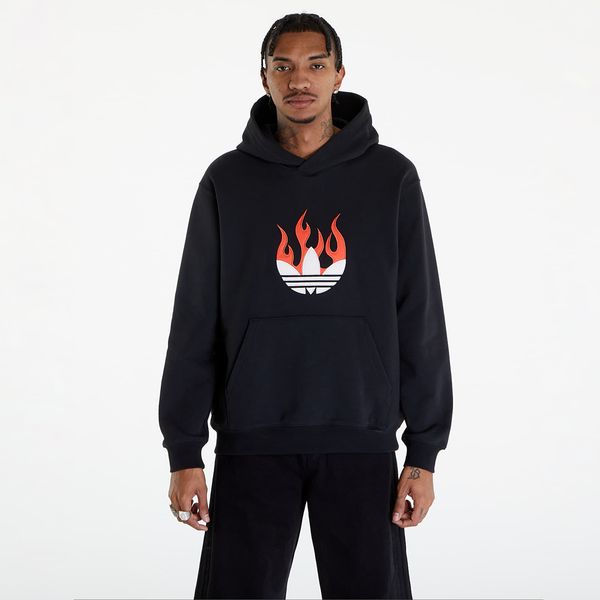 adidas Originals adidas Flames Logo Hoodie Black