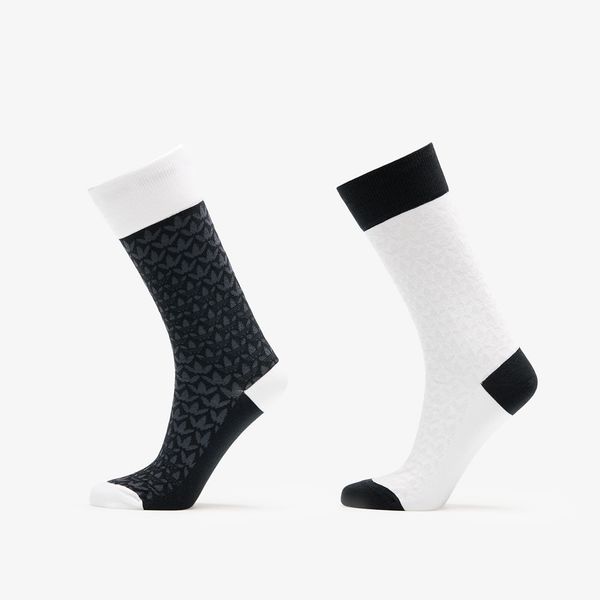 adidas Originals adidas Monogram Crew Socks 2-Pack Black/ White S