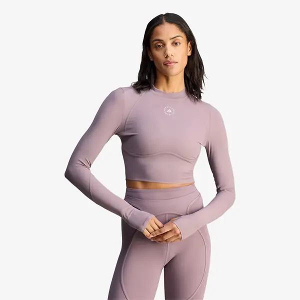 adidas Performance adidas x Stella Mccartney Training Longsleeve Crop Legacy Purple S