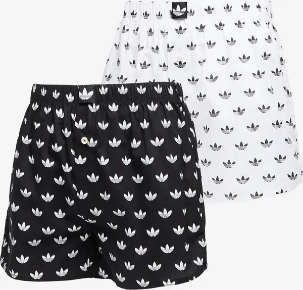 adidas Originals Боксерки adidas Woven Boxer 2-Pack Black/ White XL