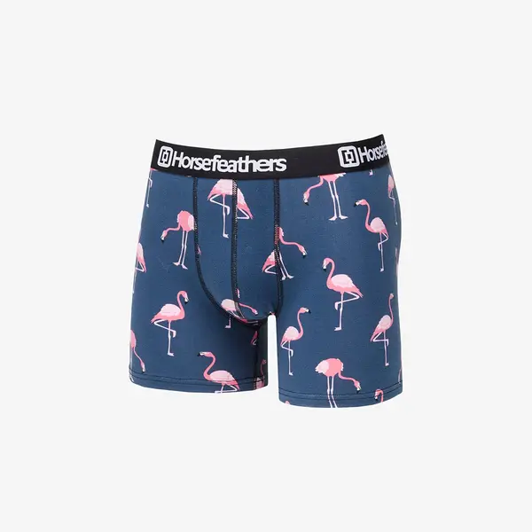 Horsefeathers Боксерки Horsefeathers Sidney Boxer Shorts Blue/ Flamingos Print L