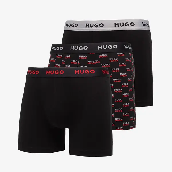 Hugo Boss Боксерки Hugo Boss Boxer Briefs 3-Pack Design Black M