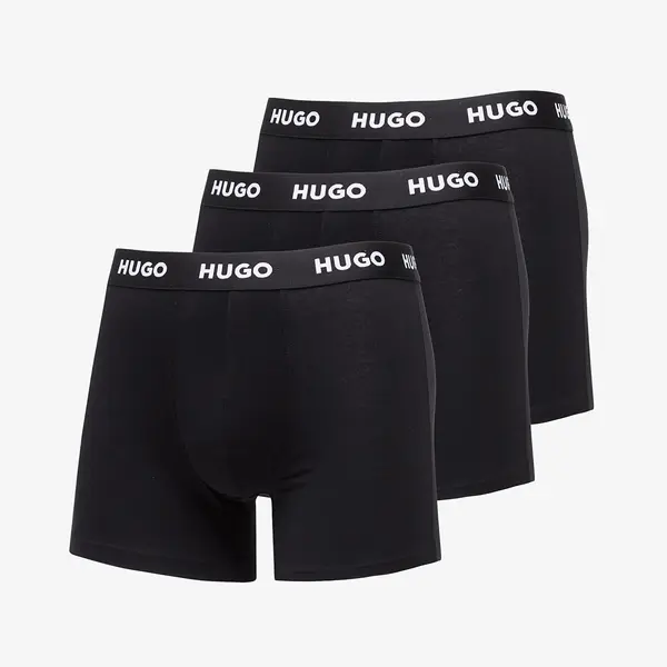 Hugo Boss Боксерки Hugo Boss Logo-Waistband Boxer Briefs 3-Pack Black S