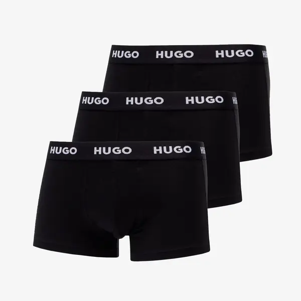 Hugo Boss Боксерки Hugo Boss Logo-Waistband Trunks 3-Pack Black XL