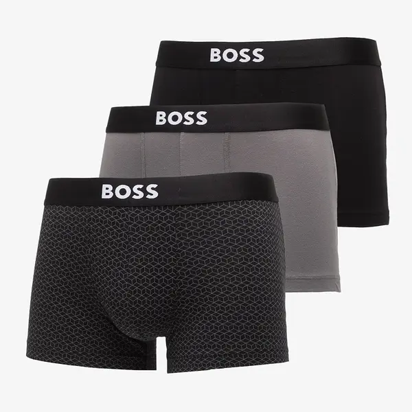 Hugo Boss Боксерки Hugo Boss Trunk 3-Pack Boss One D Light Grey XL