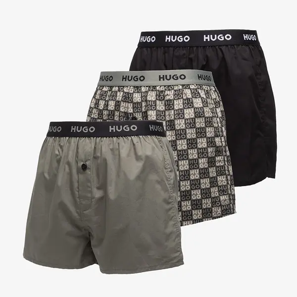 Hugo Boss Боксерки Hugo Boss Woven Boxer 3-Pack Black M