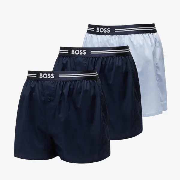 Hugo Boss Боксерки Hugo Boss Woven Boxer 3-Pack Blue XXL