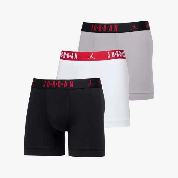 Jordan Боксерки Jordan Flight Cotton Core 3-Pack Boxer Brief Black/ White M