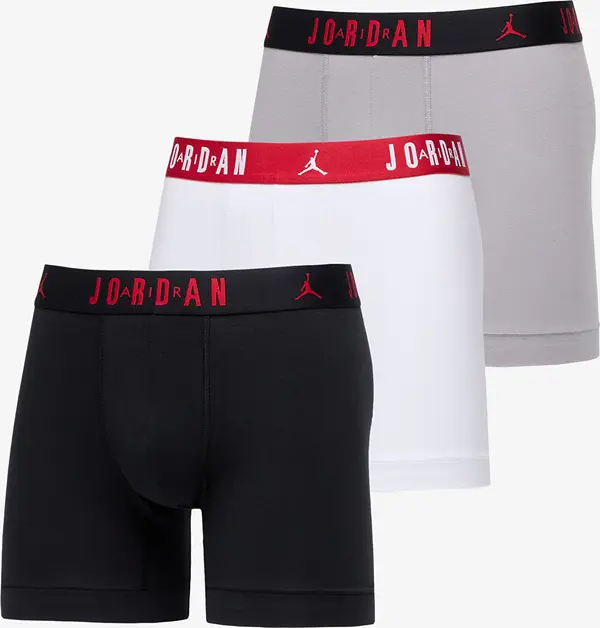 Jordan Боксерки Jordan Flight Cotton Core 3-Pack Boxer Brief Black/ White XXL