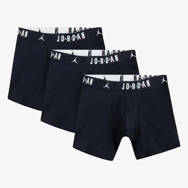 Jordan Боксерки Jordan Flight Cotton Core 3-Pack Boxer Brief Black XL