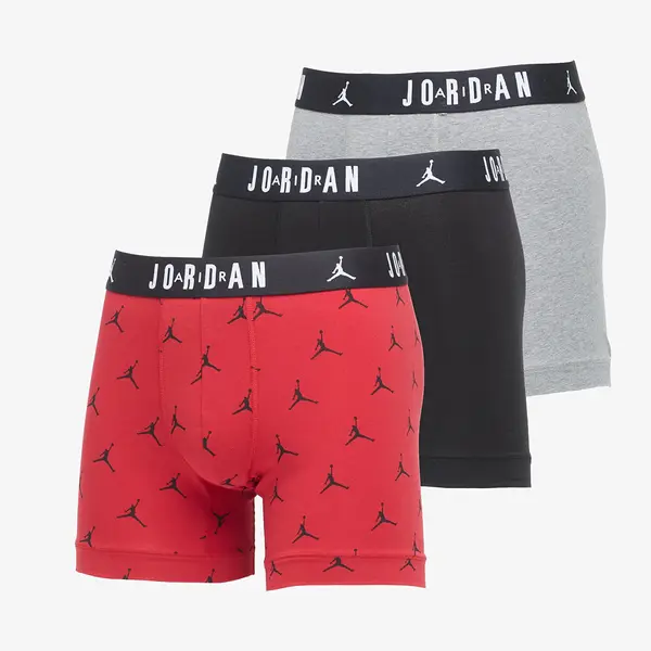 Jordan Боксерки Jordan JHM Mens Flight Cotton Essential 3-Pack Gym Red M