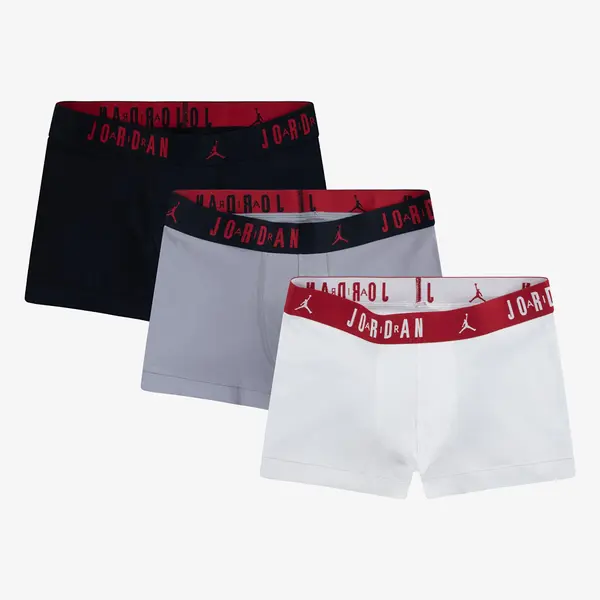 Jordan Боксерки Jordan Mens Flight Cotton 3-Pack Trunk Black/ White L