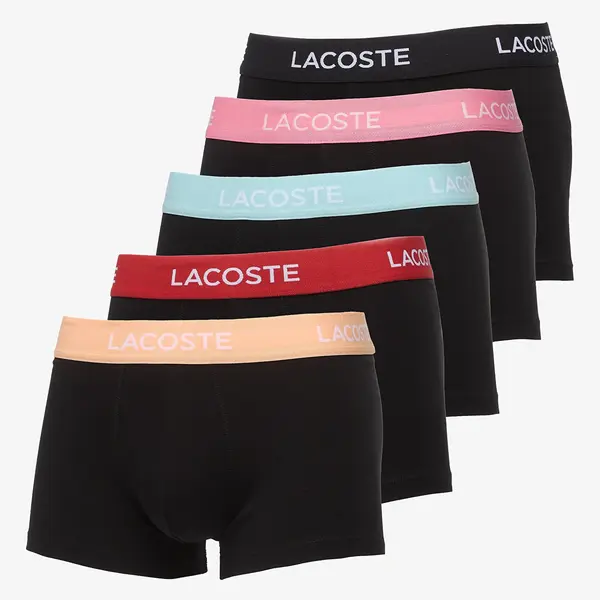 LACOSTE Боксерки LACOSTE 5 Pack Trunk Black/ Ledge-Reseda-Pastille Mint-Lighthouse Red-Black XL