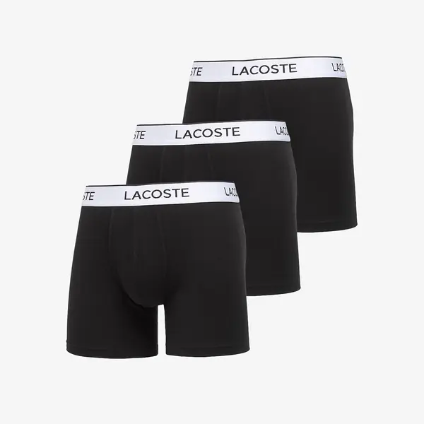 LACOSTE Боксерки LACOSTE Boxer Brief 3-Pack Black L