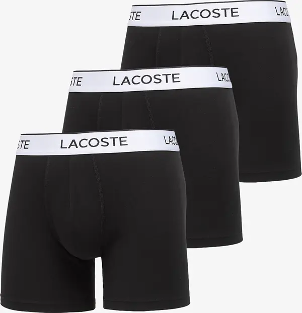 LACOSTE Боксерки LACOSTE Boxer Brief 3-Pack Black XL