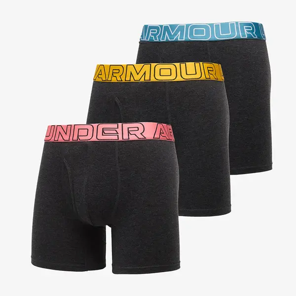 Under Armour Боксерки Under Armour Performance Cotton Solid 6in 3-Pack Black XXXL
