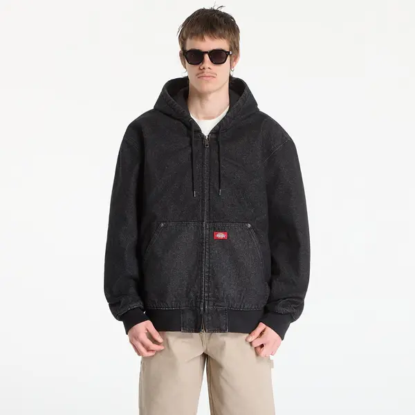 Dickies Bomber Dickies Lined Denim Hooded Bomber Black Wsh Faded XXL