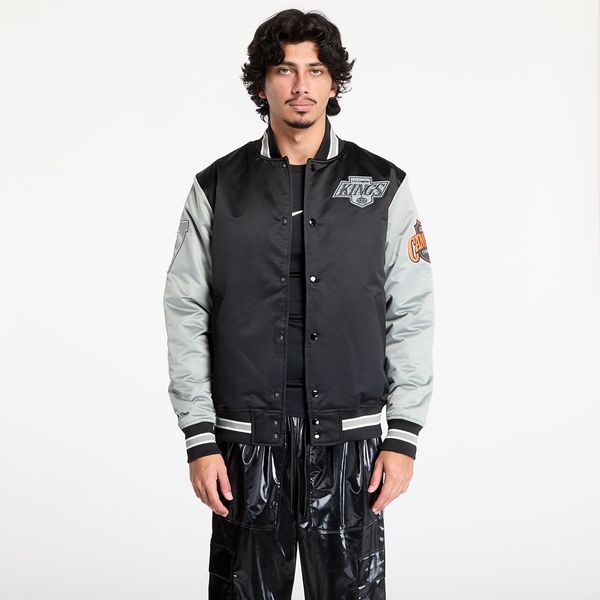 Mitchell & Ness Бомбер Mitchell & Ness NHL Primetime Heavyweight Satin Jacket Vintage Logo Kings Black M