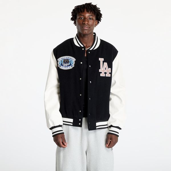 New Era Бомбер New Era Los Angeles Dodgers MLB Patch Varsity Jacket UNISEX Black/ White S