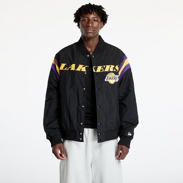 New Era Бомбер New Era Los Angeles Lakers NBA Panel Bomber Jacket UNISEX Black/ Canary Yellow S