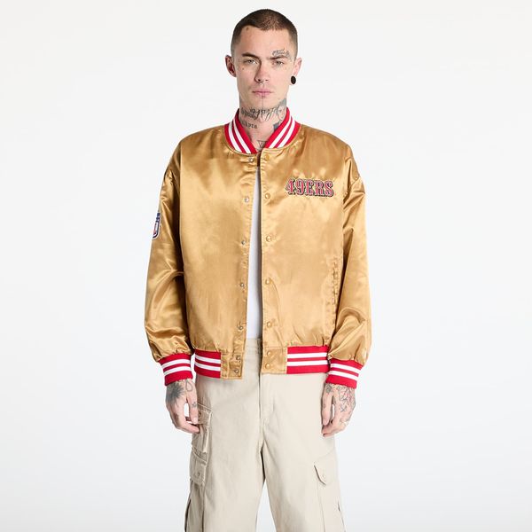New Era Бомбер New Era San Francisco 49Ers NFL Beige Satin Bomber Jacket UNISEX Bronze/ Scarlet S