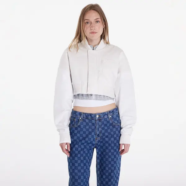 Nike Bomber Nike Sportswear Destroyer Women's Cropped Canvas Jacket Phantom/ Summit White/ Summit White L