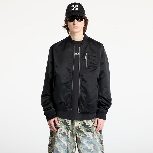 Palm Angels Бомбер Palm Angels Curved Logo Bomber Black/ Black 52