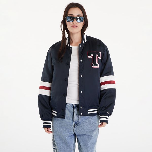 Tommy Hilfiger Бомбер Tommy Jeans Satin Letterman Bomber Jacket Dark Night Navy S