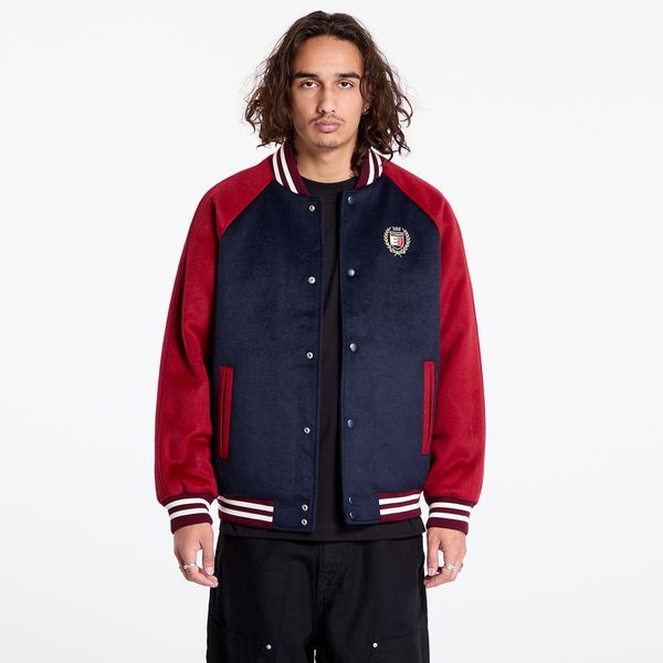 Tommy Hilfiger Бомбер Tommy Jeans Wool Blend Crest Bomber Dark Night Navy/ Regatta Red M