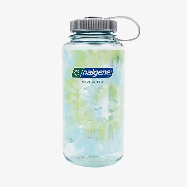 Nalgene Бутилка Nalgene 1000 ml Wide Mouth Seafoam/ Platinum Blue Tie Dye Universal