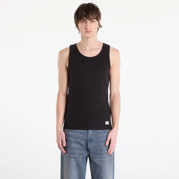 Calvin Klein Calvin Klein Jeans 2X2 Rib Badge Tank Black L