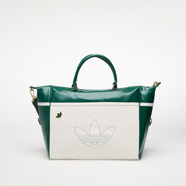 adidas Originals Чанта adidas Bowling Bag Off White/ Collegiate Green 22,5 l