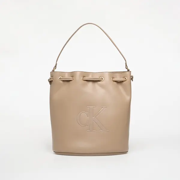 Calvin Klein Чанта Calvin Klein Bold Ck Large Bucket Bag Dove Grey Universal
