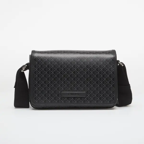 Calvin Klein Чанта Calvin Klein Emblem Aop Coated Small Flap Mes Black/ Aop Universal