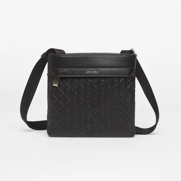 Calvin Klein Чанта Calvin Klein Emblem Aop Emboss Flatpack Black Universal