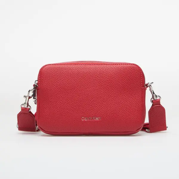 Calvin Klein Чанта Calvin Klein Webbing 2X Strap Camera Bag Bordeaux Wine Universal