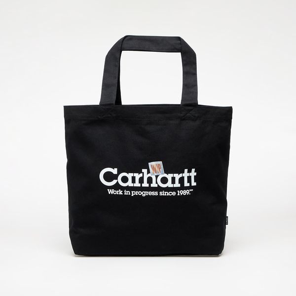 Carhartt WIP Чанта Carhartt WIP Canvas Graphic Tote Large Label Script Print/ Black 32 l