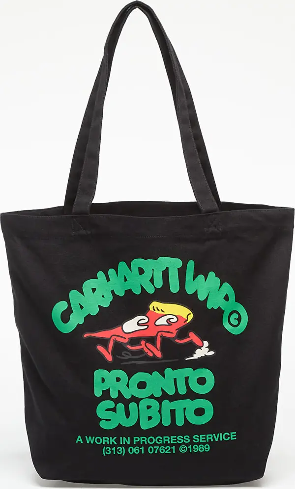 Carhartt WIP Чанта Carhartt WIP Canvas Graphic Tote Pronto Print/ Black Universal