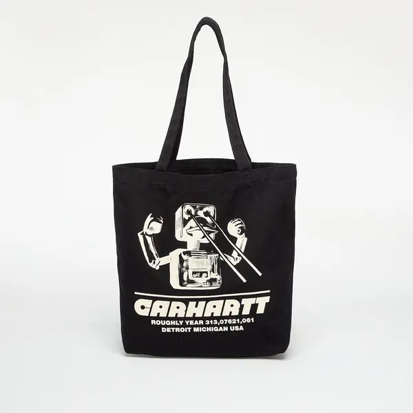 Carhartt WIP Чанта Carhartt WIP Canvas Graphic Tote Wiptopia Print/ Black Universal