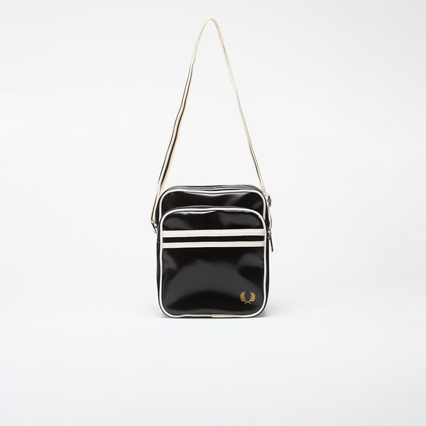 FRED PERRY Чанта FRED PERRY Classic Side Bag Black/ Ecru 2 l