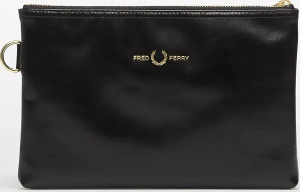 FRED PERRY Чанта FRED PERRY Smooth Leather Sacoche Black Universal