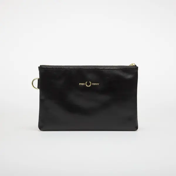 FRED PERRY Чанта FRED PERRY Smooth Leather Sacoche Black Universal
