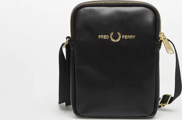 FRED PERRY Чанта FRED PERRY Smooth Leather Small Side Bag Black Universal